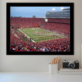Nebraska Cornhuskers Wall Art Memorial Stadium Art Prints American,Sport Stadium Art Prints, Fan Gift, Wall Decor