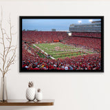 Nebraska Cornhuskers Wall Art Memorial Stadium Framed Canvas Prints American,Sport Stadium Art Prints, Fan Gift