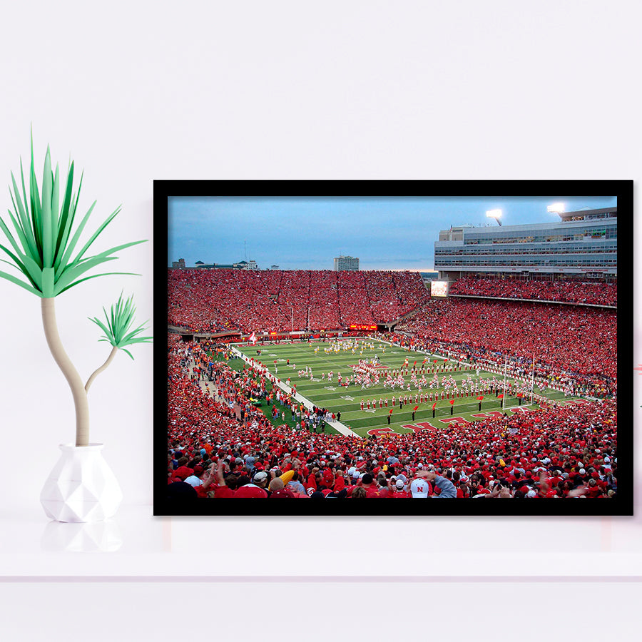 Nebraska Cornhuskers Wall Art Memorial Stadium Art Prints American,Sport Stadium Art Prints, Fan Gift, Wall Decor