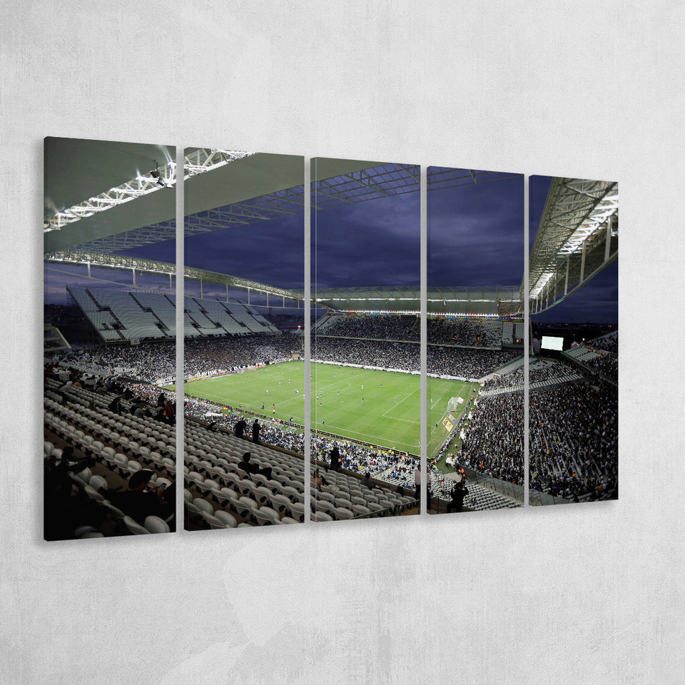 Neo Química Arena, Stadium Canvas, Sport Art, Gift for him,100 Multi Panels B, Canvas Prints Wall Art Decor