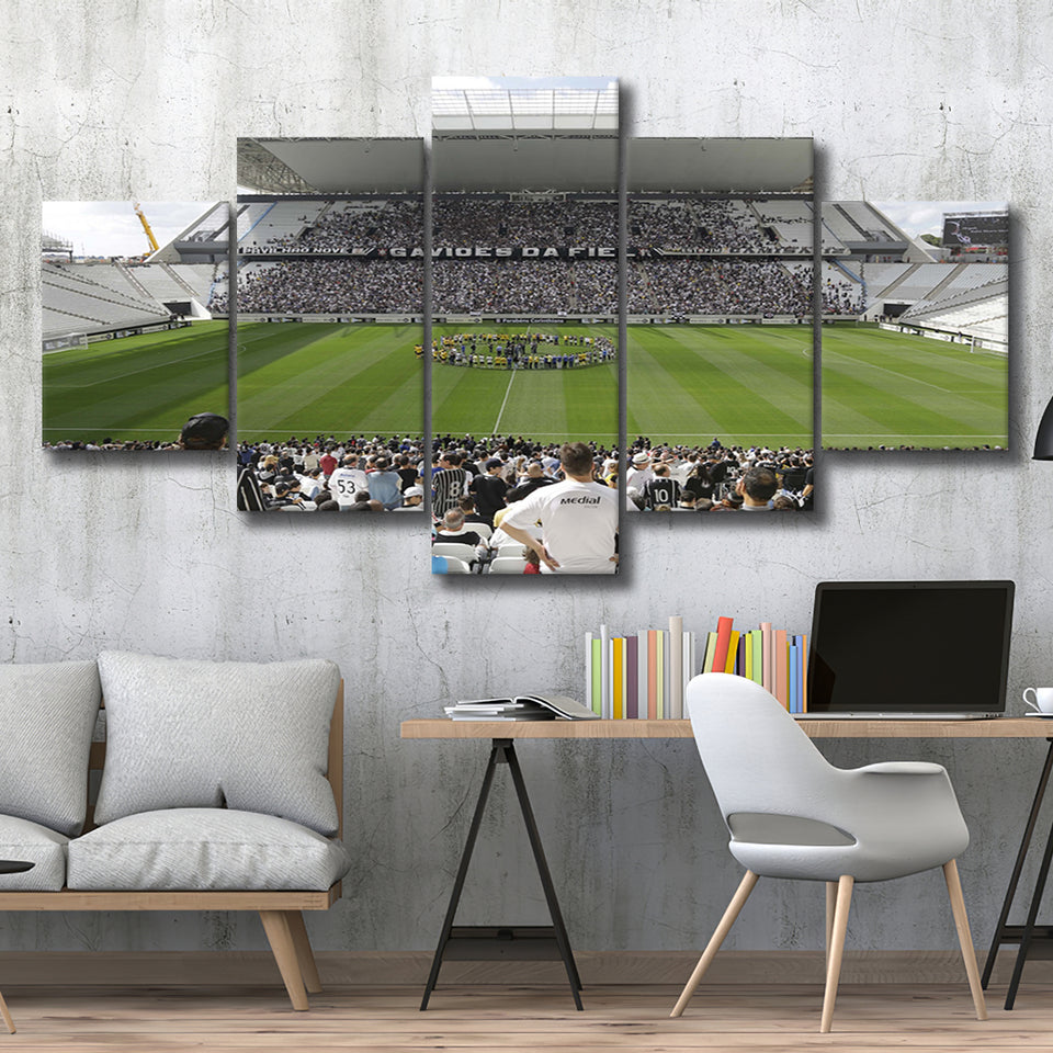 Neo Qu?ica Arena in Brazil, Stadium Canvas, Sport Art, Large Canvas, Multi Panels, Canvas Prints Wall Art Decor