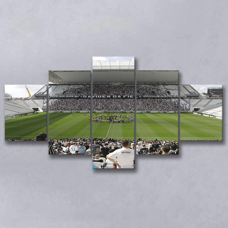 Neo Qu?ica Arena in Brazil, Stadium Canvas, Sport Art, Large Canvas, Multi Panels, Canvas Prints Wall Art Decor