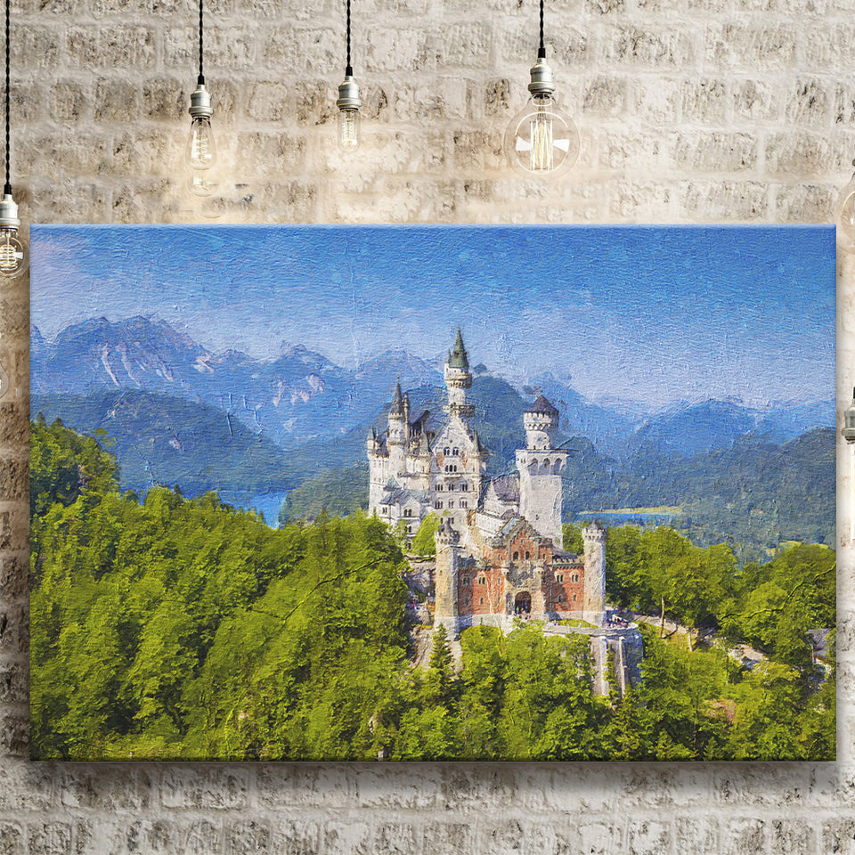 Neuschwanstein Castle Germany Canvas Prints Wall Art Decor - Paiting Canvas, Art Prints, Wall Decor, For Sale