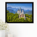 Neuschwanstein Castle Germany Framed Canvas Prints Wall Art Decor - Paiting Canvas, Art Prints, Floating Frame