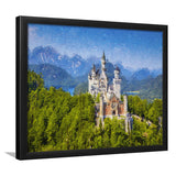 Neuschwanstein Castle Germany Framed Art Prints Wall Decor - Painting Prints, Framed Picture, Home Decor