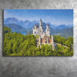 Neuschwanstein Castle Germany Canvas Prints Wall Art Decor - Paiting Canvas, Art Prints, Wall Decor, For Sale
