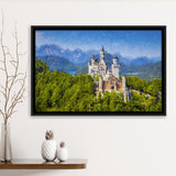 Neuschwanstein Castle Germany Framed Canvas Prints Wall Art Decor - Paiting Canvas, Art Prints, Floating Frame