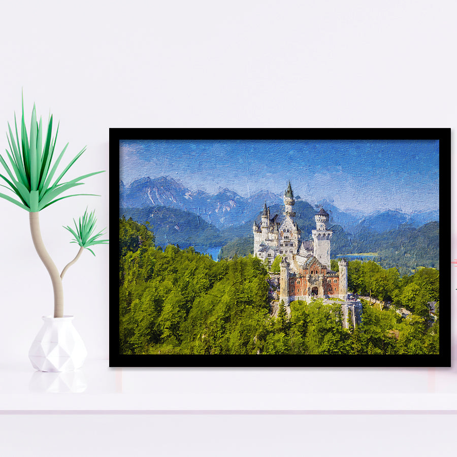 Neuschwanstein Castle Germany Framed Art Prints Wall Decor - Painting Prints, Framed Picture, Home Decor