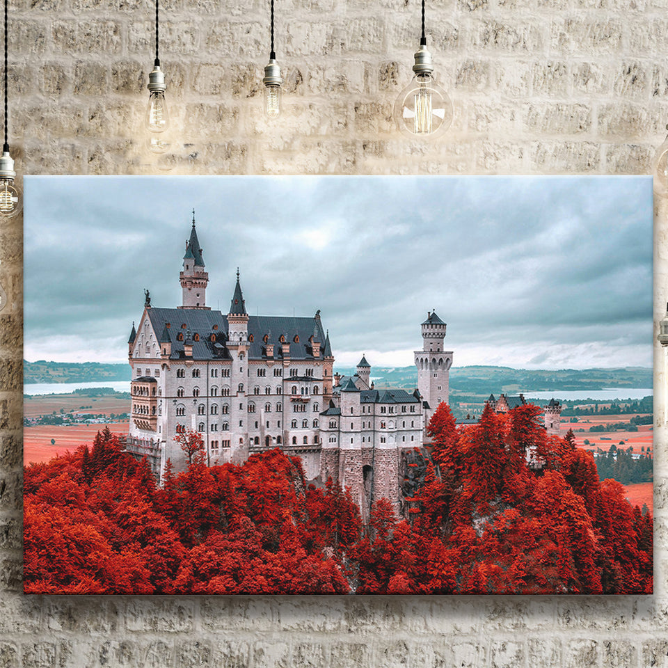Neuschwanstein Germany Canvas Prints Wall Art Decor - Painting Canvas,Home Decor, Ready to Hang