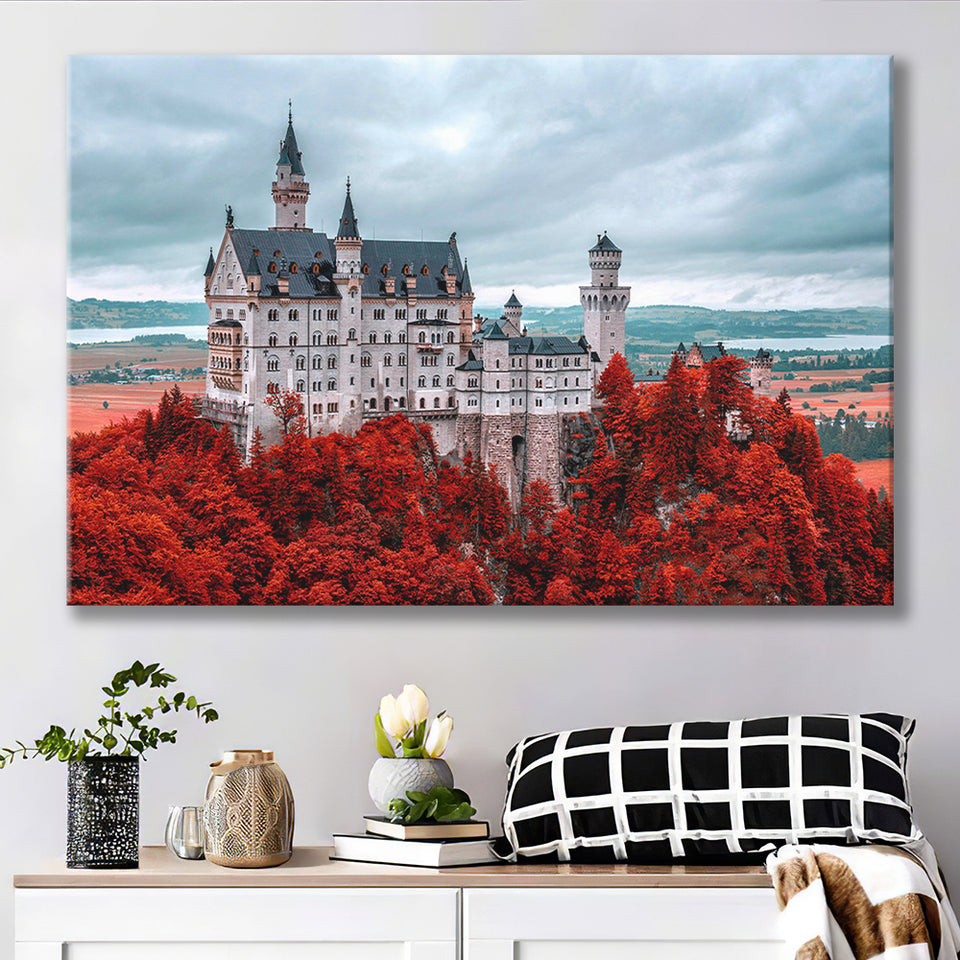 Neuschwanstein Germany Canvas Prints Wall Art Decor - Painting Canvas,Home Decor, Ready to Hang
