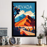 Nevada Retro Art Print, City Art Print, Framed Art Print Wall Art Home Decor, Framed Picture