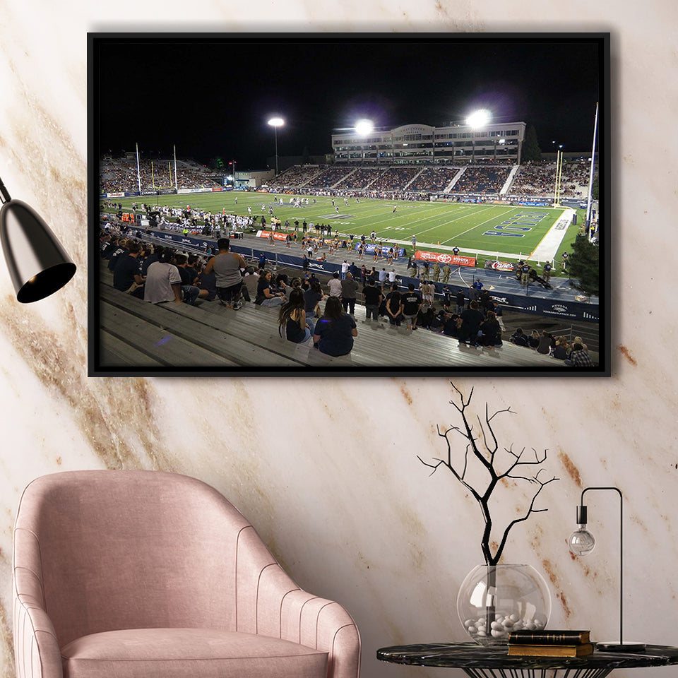 Nevada Wolf Pack Wall Art Mackay Stadium Framed Canvas Prints,Sport Stadium Art Prints, Fan Gift