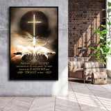 Never Give Up Hope Canvas Art Jesus Canvas Framed Canvas Prints Wall Art - Painting Canvas, Framed Picture, Home Art Decor