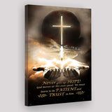 Never Give Up Hope Canvas Art Jesus Canvas Canvas Prints Wall Art - Painting Canvas, Wall Decor, Home Decor