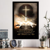Never Give Up Hope Art Jesus Framed Art Print Wall Decor - Painting Art, Framed Picture, Home Decor