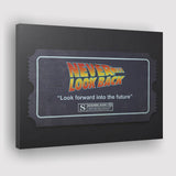 Never Look Back Success Story Canvas Prints Wall Art - Painting Canvas,Office Business Motivation Art, Wall Decor