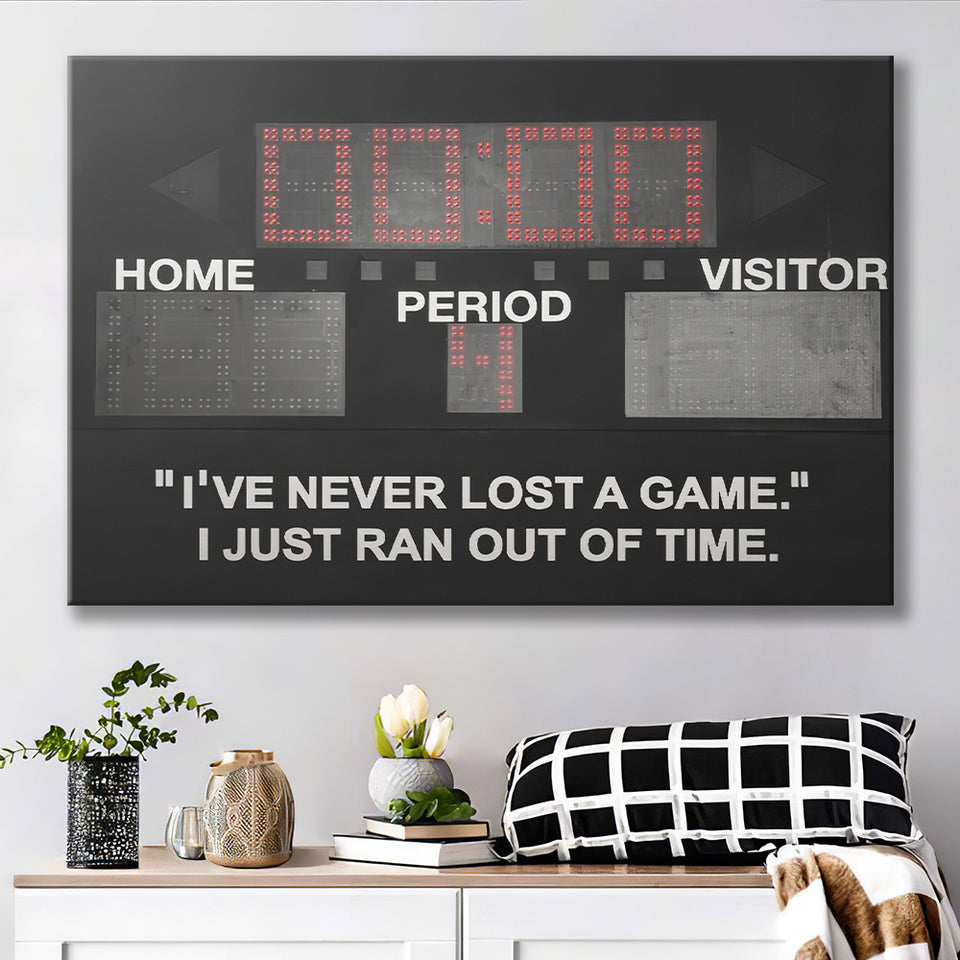 Never Lost A Game Canvas Prints Wall Art - Painting Canvas,Office Business Motivation Art, Wall Decor