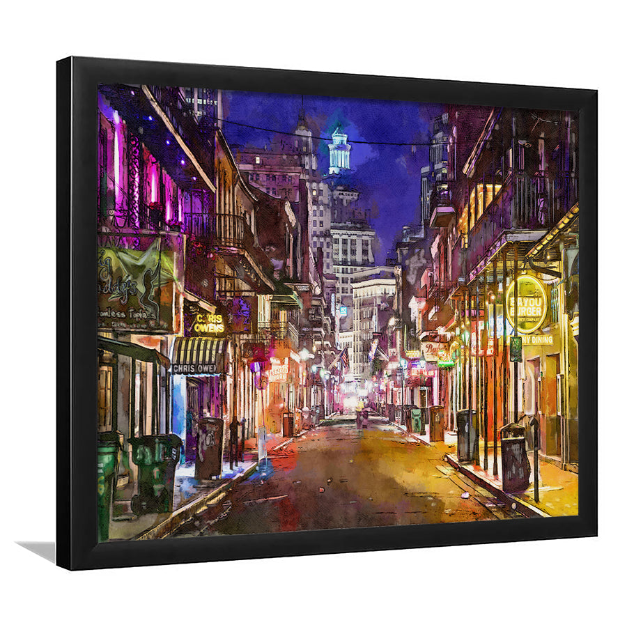 New Orleans Louisiana May V10 City Art Watercolor Framed Art Prints Wall Art Decor,Framed Picture