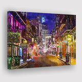 New Orleans Louisiana May V10 City Art Watercolor Canvas Prints Wall Art Home Decor, Large Canvas