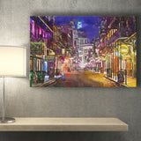 New Orleans Louisiana May V10 City Art Watercolor Canvas Prints Wall Art Home Decor, Large Canvas