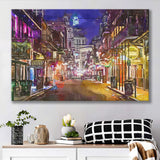 New Orleans Louisiana May V10 City Art Watercolor Canvas Prints Wall Art Home Decor, Large Canvas
