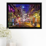 New Orleans Louisiana May V10 City Art Watercolor Framed Canvas Prints Wall Art Home Decor,Floating Frame