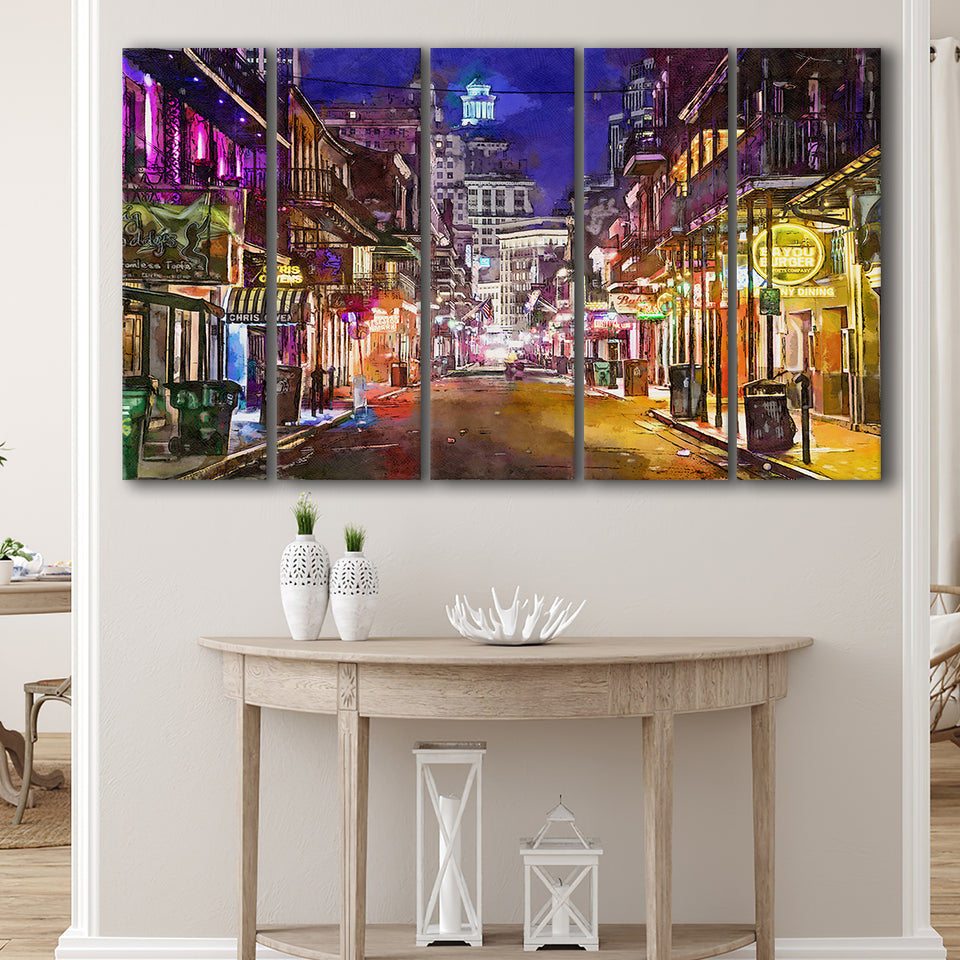 New Orleans Louisiana May V10 5 Pieces Extra Large Canvas Prints Wall Art Home Decor