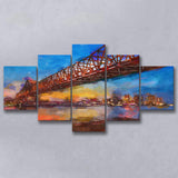 New Orleans Louisiana Usa Crescent City 5 Pieces Mixed Canvas Prints Wall Art Home Decor