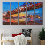 New Orleans Louisiana Usa Crescent City 5 Pieces Extra Large Canvas Prints Wall Art Home Decor