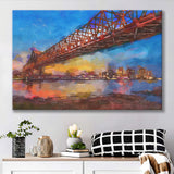 New Orleans Louisiana Usa Crescent City City Art Watercolor Canvas Prints Wall Art Home Decor, Large Canvas