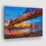New Orleans Louisiana Usa Crescent City City Art Watercolor Canvas Prints Wall Art Home Decor, Large Canvas