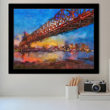 New Orleans Louisiana Usa Crescent City City Art Watercolor Framed Art Prints Wall Art Decor,Framed Picture