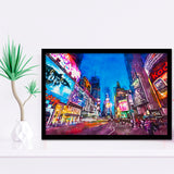 New York City April City Art Watercolor Framed Art Prints Wall Art Decor,Framed Picture