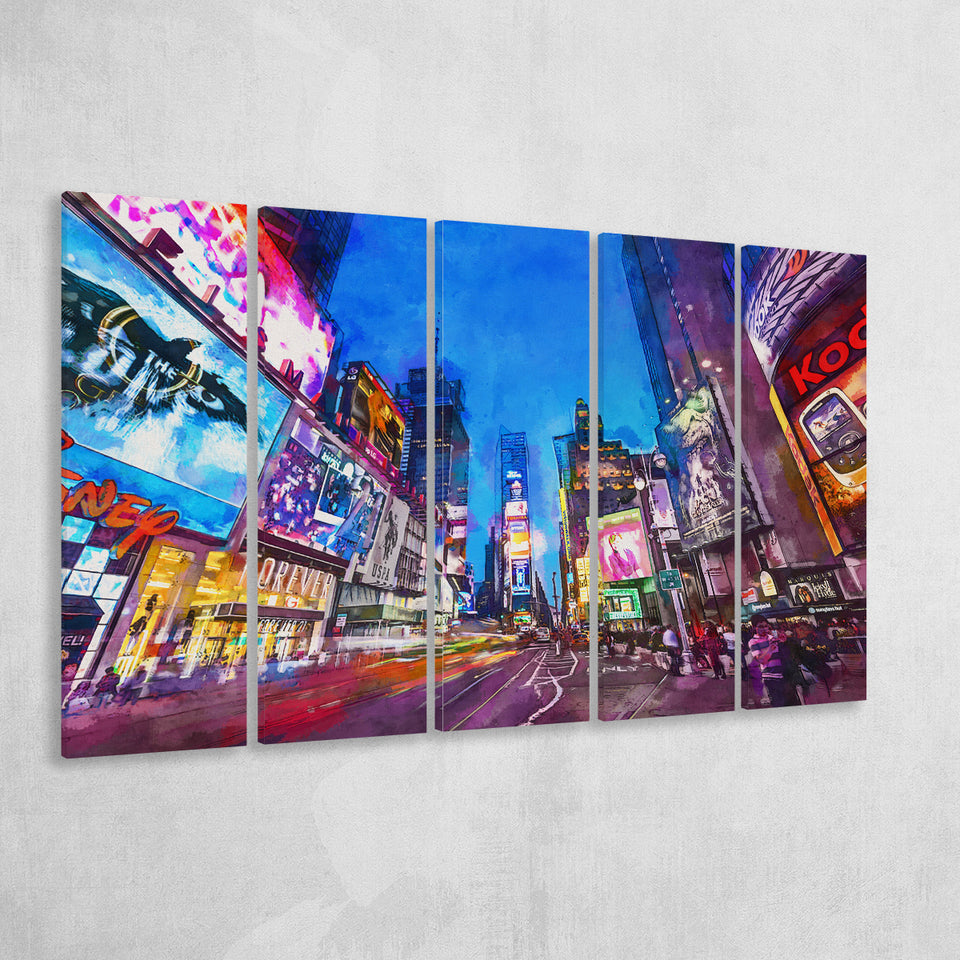 New York City April 5 Pieces Extra Large Canvas Prints Wall Art Home Decor