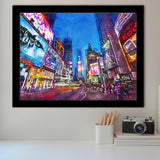 New York City April City Art Watercolor Framed Art Prints Wall Art Decor,Framed Picture