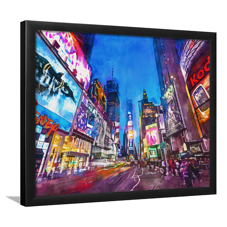 New York City April City Art Watercolor Framed Art Prints Wall Art Decor,Framed Picture