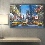 New York City Beautiful City Art Watercolor Canvas Prints Wall Art Home Decor, Large Canvas