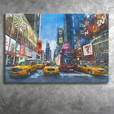 New York City Beautiful City Art Watercolor Canvas Prints Wall Art Home Decor, Large Canvas