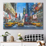 New York City Beautiful City Art Watercolor Canvas Prints Wall Art Home Decor, Large Canvas