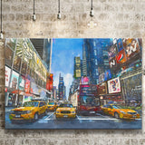 New York City Beautiful City Art Watercolor Canvas Prints Wall Art Home Decor, Large Canvas