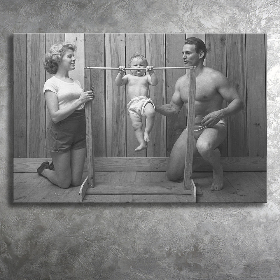 New Baby Black And White Print, Baby'S First Birthday Canvas Prints Wall Art Home Decor