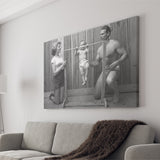 New Baby Black And White Print, Baby'S First Birthday Canvas Prints Wall Art Home Decor