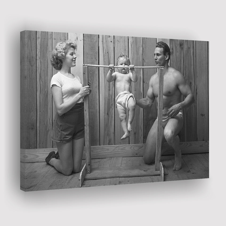 New Baby Black And White Print, Baby'S First Birthday Canvas Prints Wall Art Home Decor