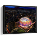 New Camp Nou Aerial View, Football Stadium Framed Canvas Prints Wall Art - Painting Canvas, Wall Decor,Floating Frame