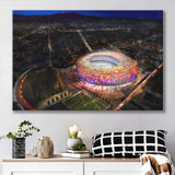 New Camp Nou Aerial View, Football Stadium Canvas Prints Wall Art - Painting Canvas, Wall Decor, Fan Gift, Art Prints
