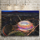 New Camp Nou Aerial View, Football Stadium Canvas Prints Wall Art - Painting Canvas, Wall Decor, Fan Gift, Art Prints