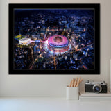 New Camp Nou Aerial View, Nightscapes, Football Stadium Art Prints Wall Decor - Painting Prints, Wall Art, Fan Gift, For Sale