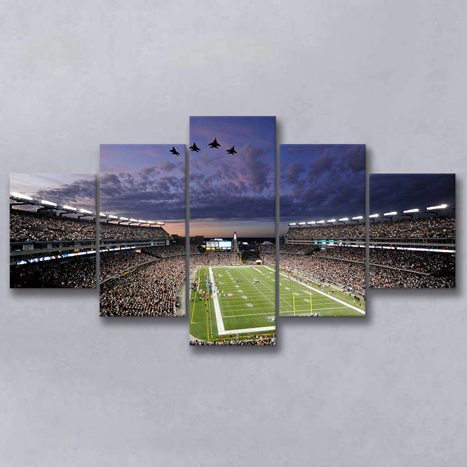 New England Patriot Stadium, Stadium Canvas, Sport Art, Large Canvas, Multi Panels, Canvas Prints Wall Art Decor