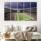 New England Patriot Stadium 5 Pieces B Canvas Prints Wall Art - Painting Canvas, Multi Panels,5 Panel, Wall Decor