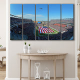 New England Patriots Stadium Canvas Prints Gillette Stadium Wall Art,Multi Panels B,Sport Stadium Art Prints, Fan Gift